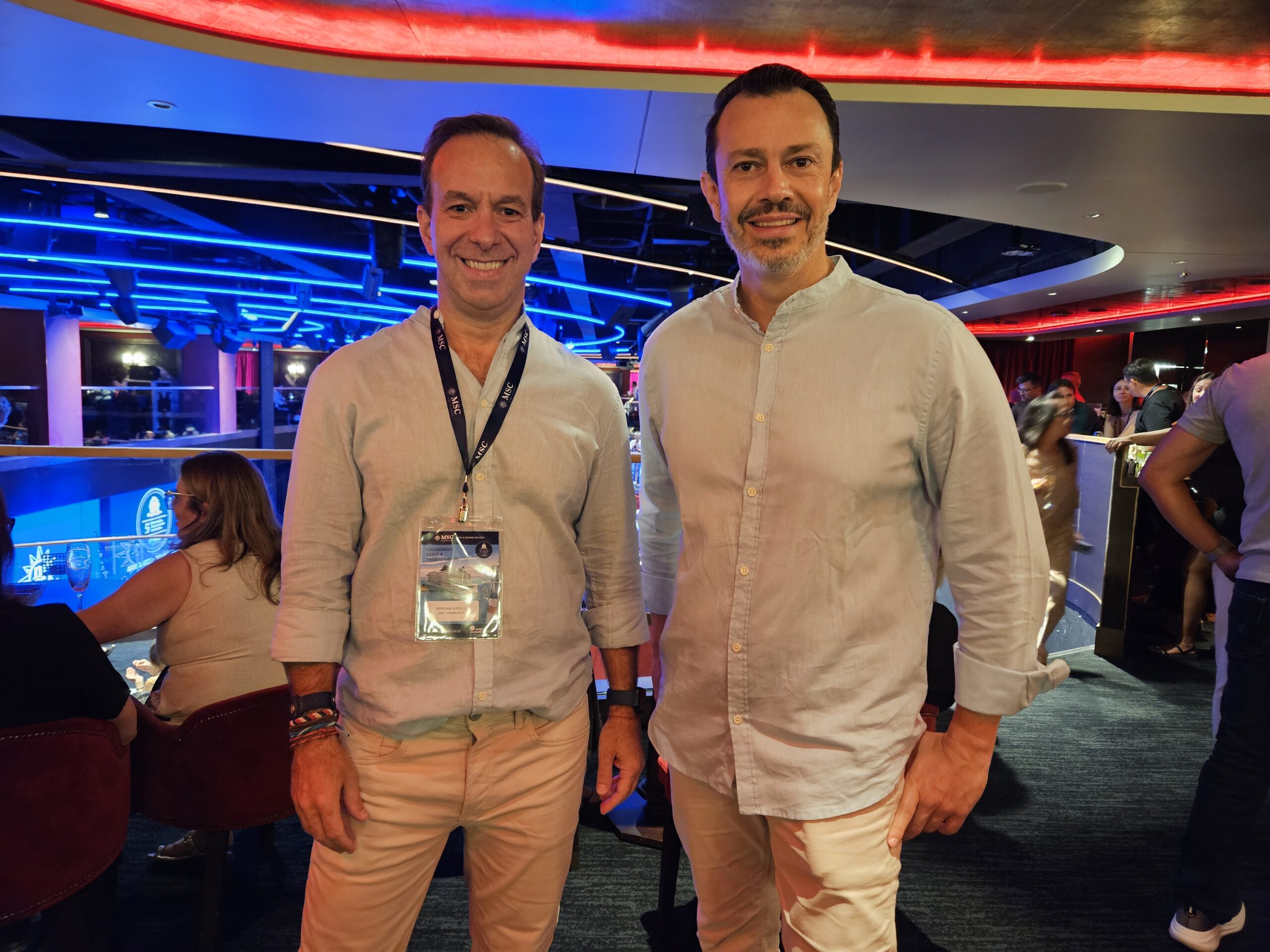 Adrian Ursilli e Eduardo Simões, da MSC