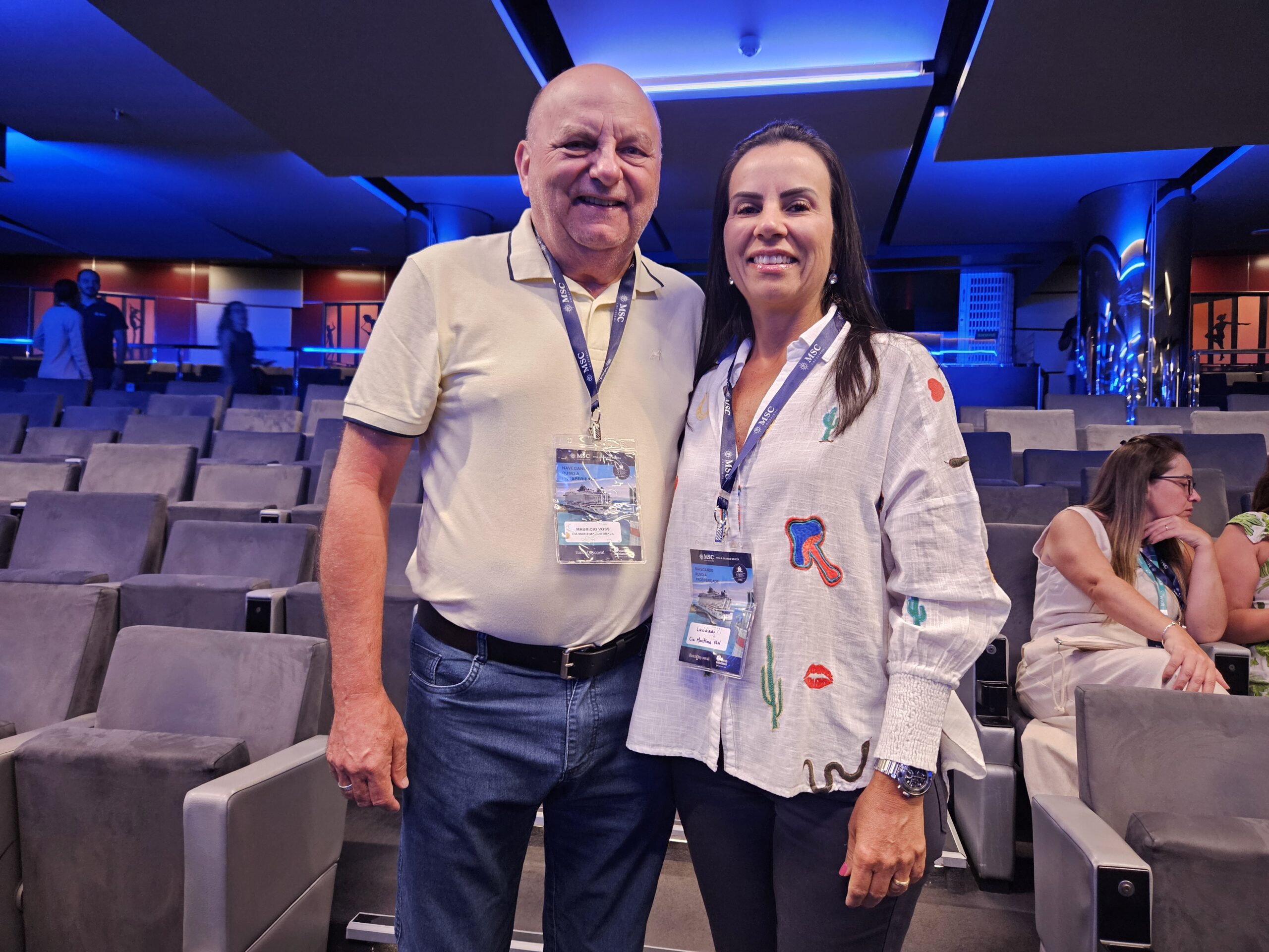 Maurício Voss e Luciana Carvalho, da Cia Marítima FLN Brasil