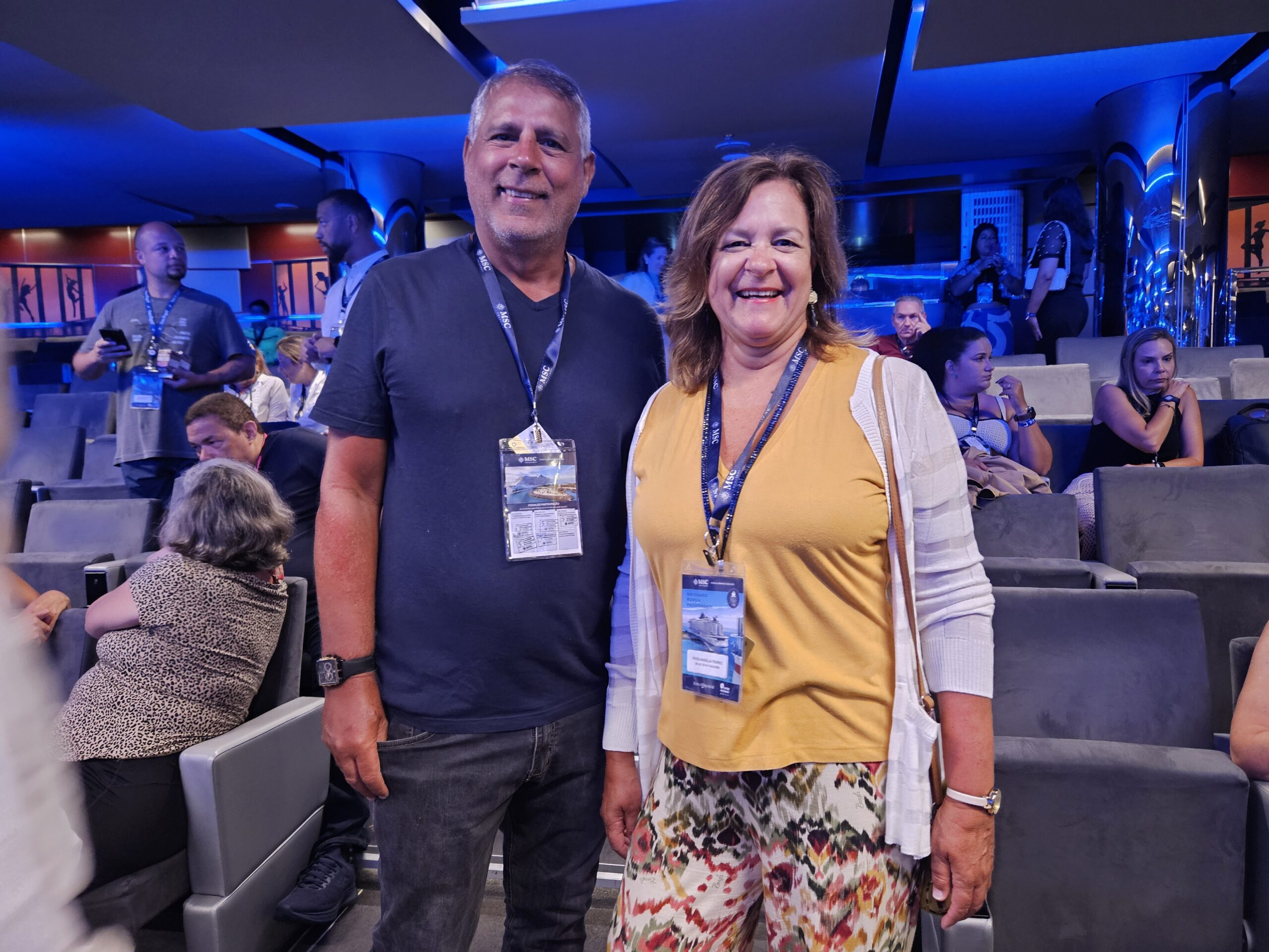 Carlos Nogales e Rosangela Ferro, da Blue Star Viagens
