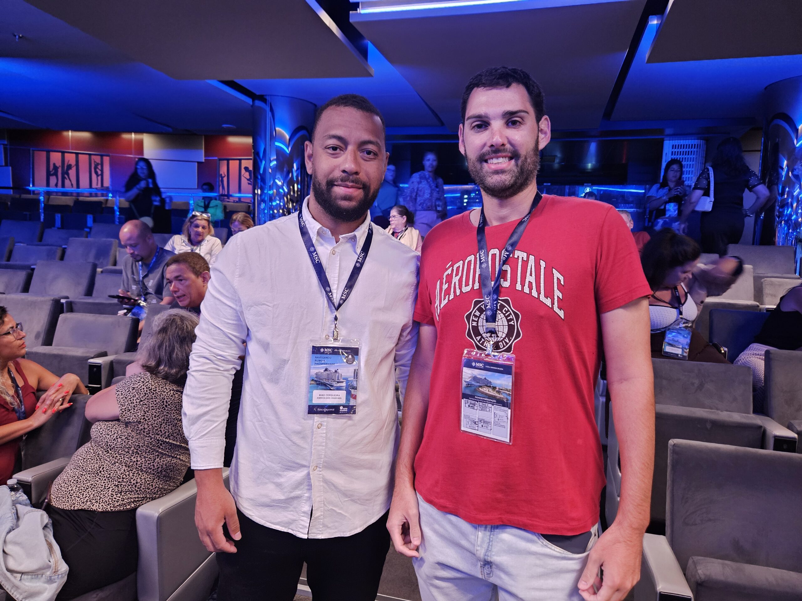 Mike Cerqueira, da Agência dos Cruzeiros, e MVM Viagens e Turismo