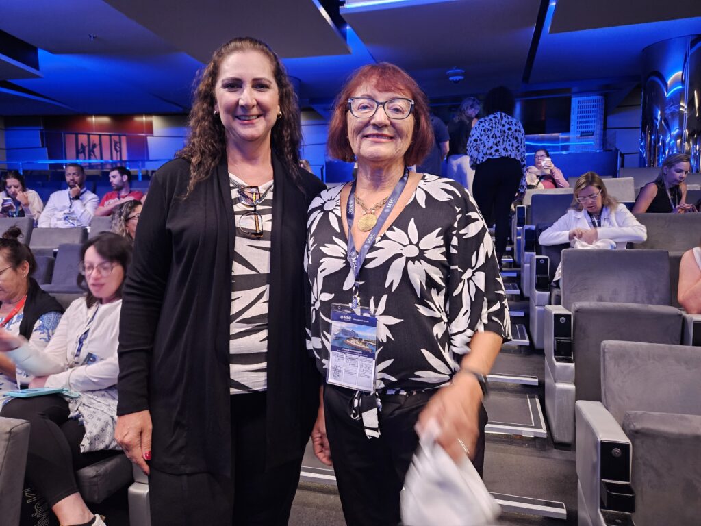 Ildete Prado e Hilda Sumi, da LM Turismo e Viagens, e