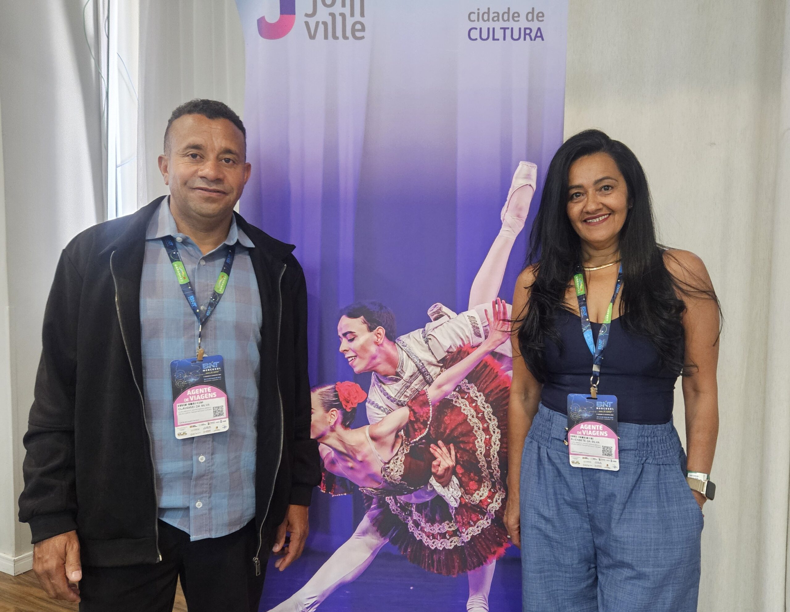 Claudinei da Silva e Elisabete da Silva, da Opção Certa Transportes e Turismo Claudinei da Silva e Elisabete da Silva, da Opção Certa Transportes e Turismo