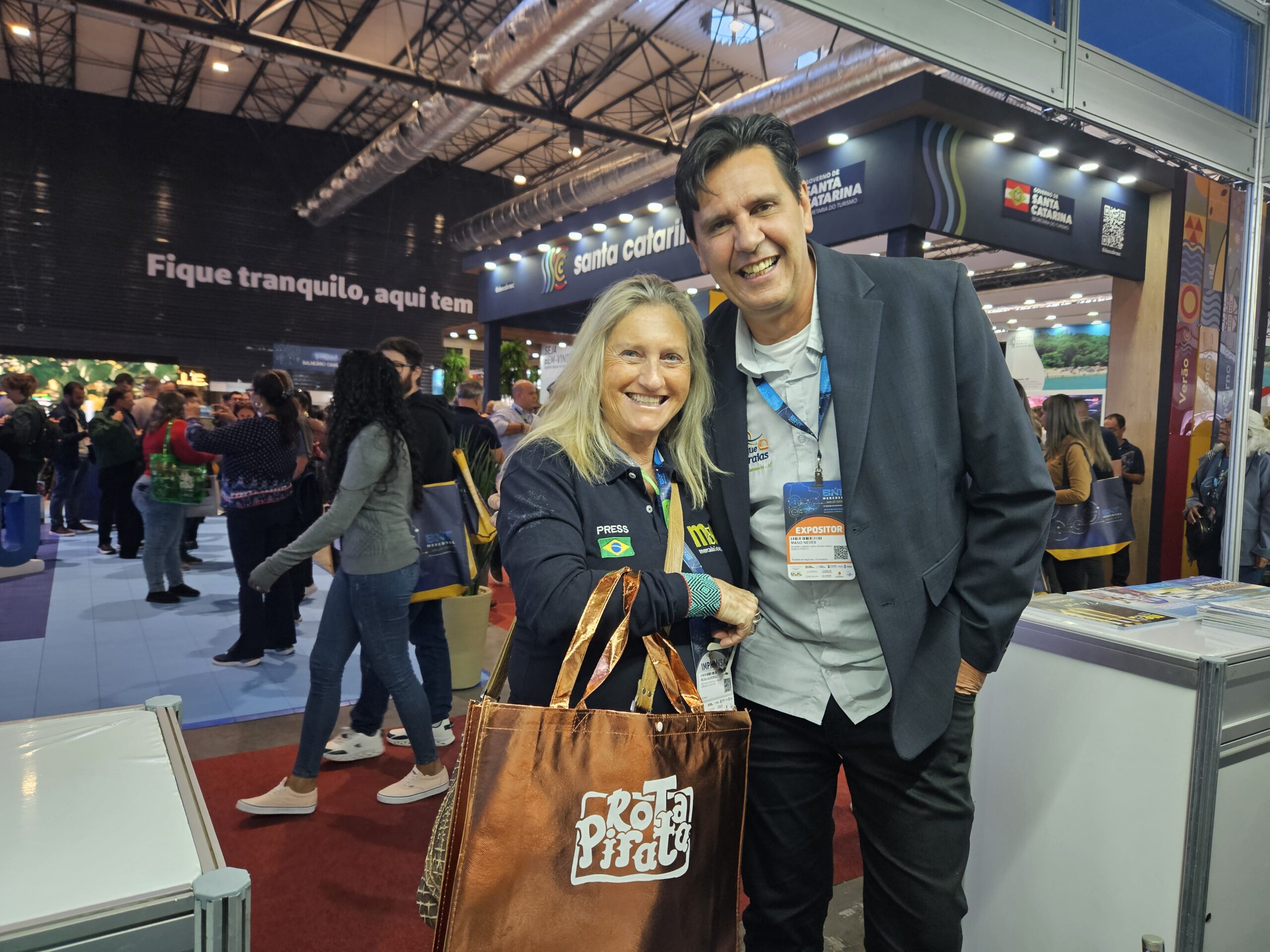 Rosa Masgrau, do M&E, e Mano Neves, do Barco Pirata