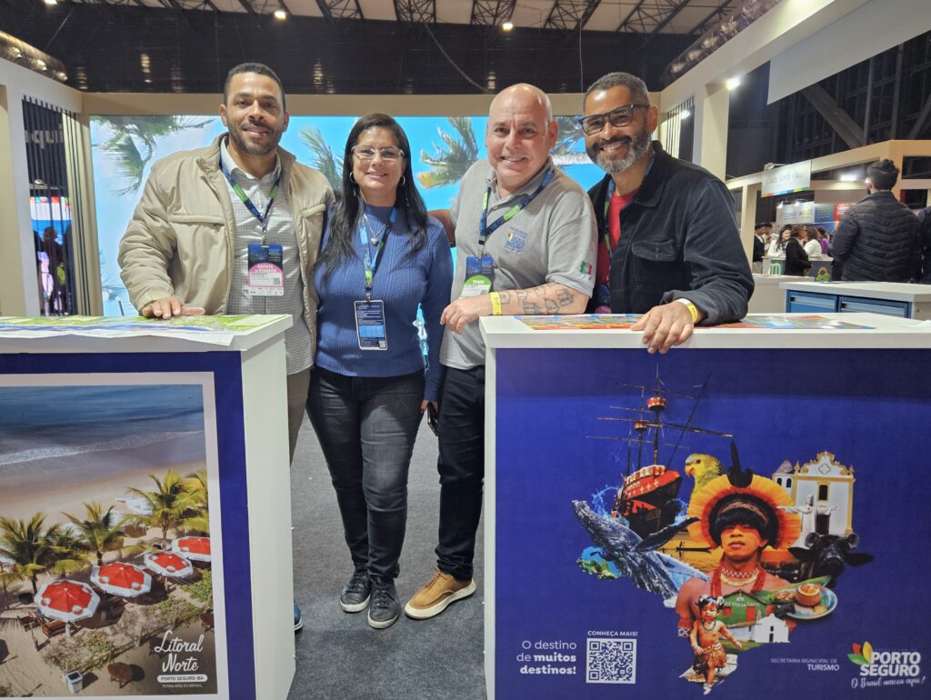 Ivan Feitosa, Aline Rosrigues, Guto Jones, e Abslan Teixeira, de Porto Seguro