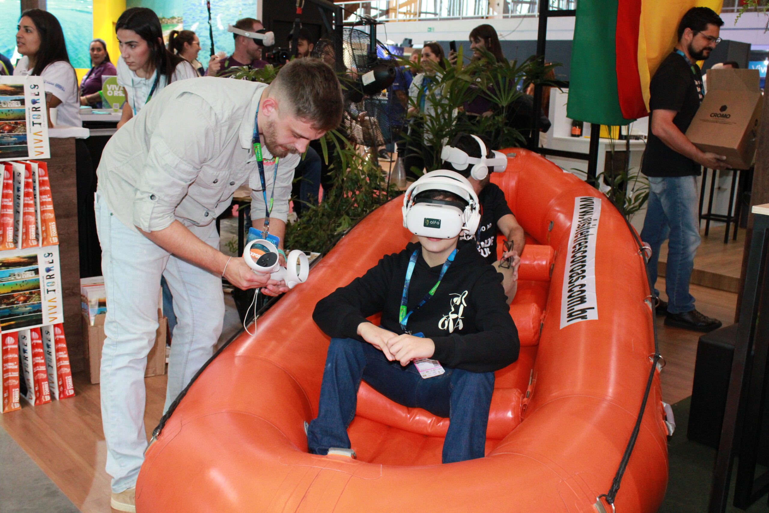 A imersão digital foi usada para encantar os visitantes da feira