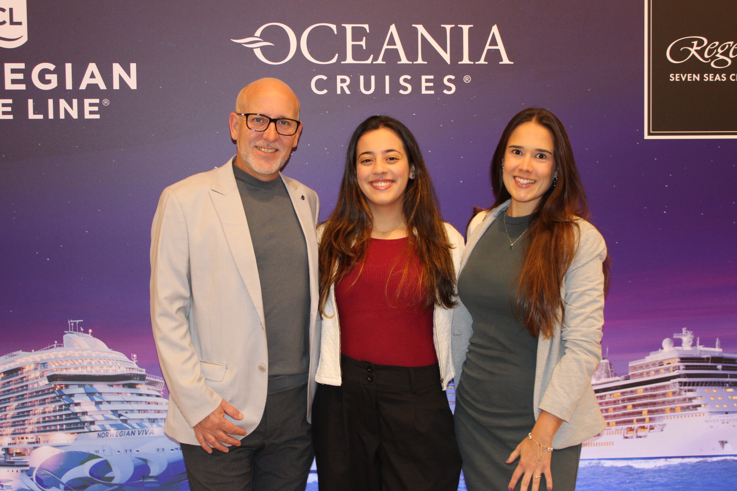 Alexandre Paparazzo, Heloísa Fonseca, Ariana Rother, da Azul Viagens
