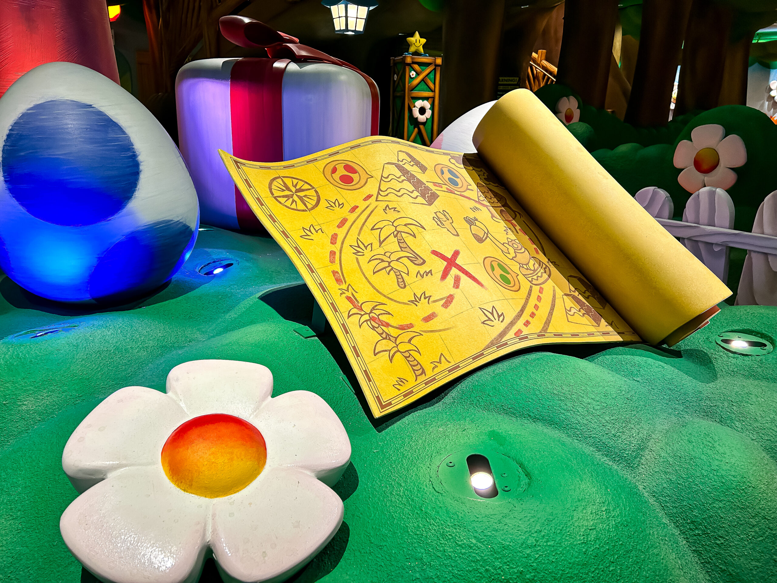Ambientação da Yoshi’s Adventure Ambientação da Yoshi’s Adventure