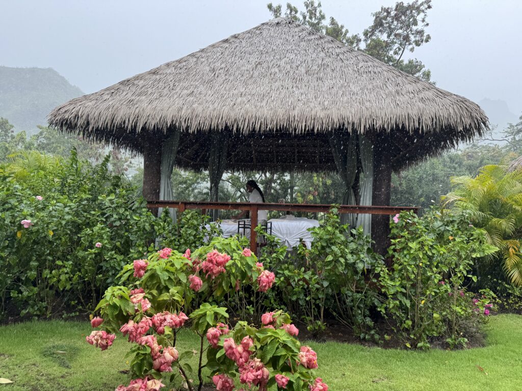 Área de massagem do resort