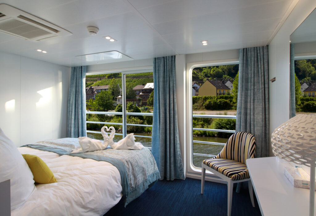 Cabines confortáveis do MS Douce France (CroisiEurope)