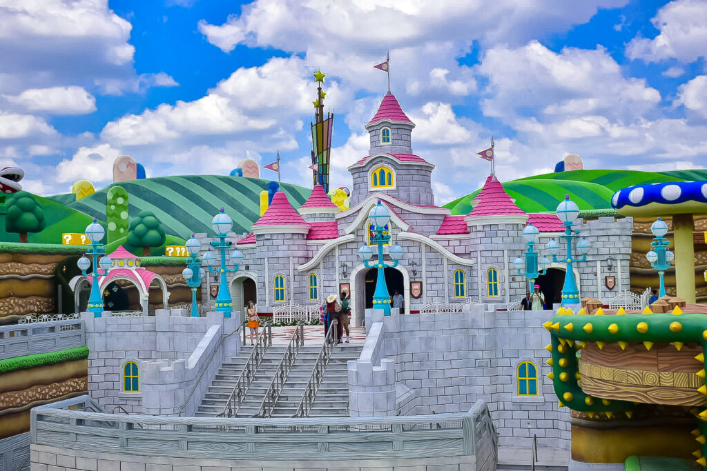 Castelo da Peach no Super Nintendo World