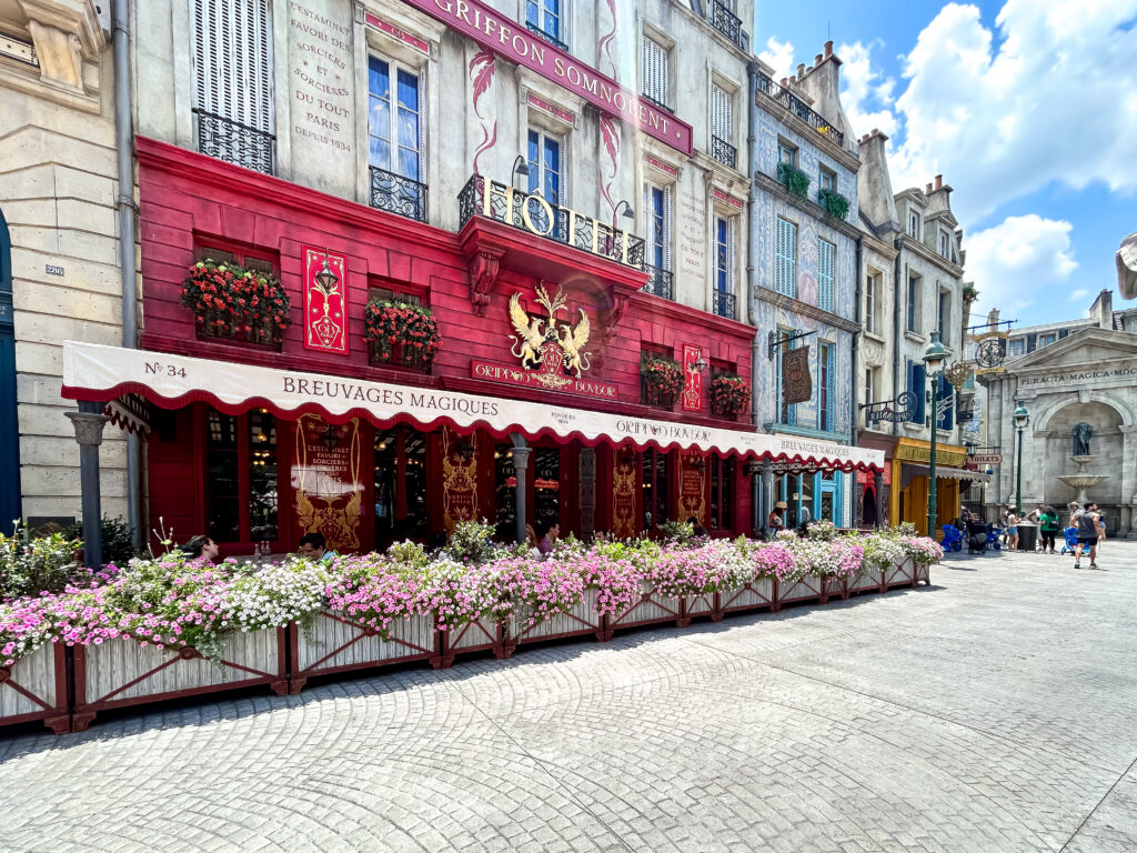 Detalhes da rua Central em Paris, na década de 1930