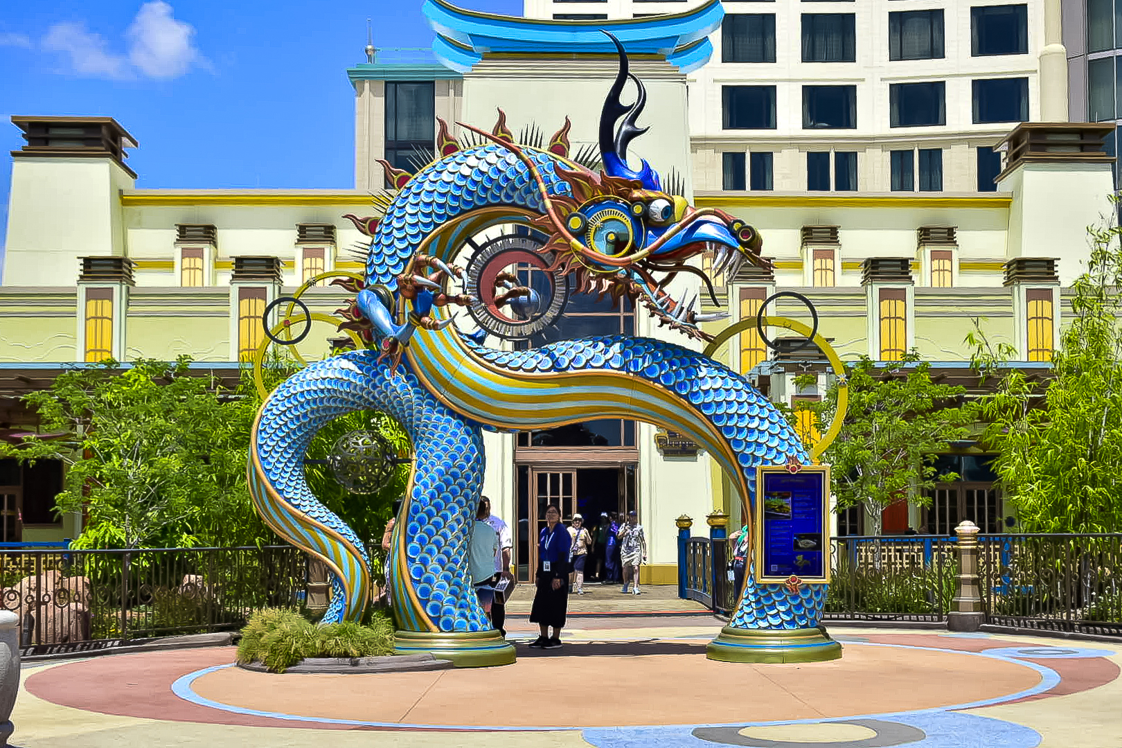 Entrada do restaurante Blue Dragon Entrada do restaurante Blue Dragon