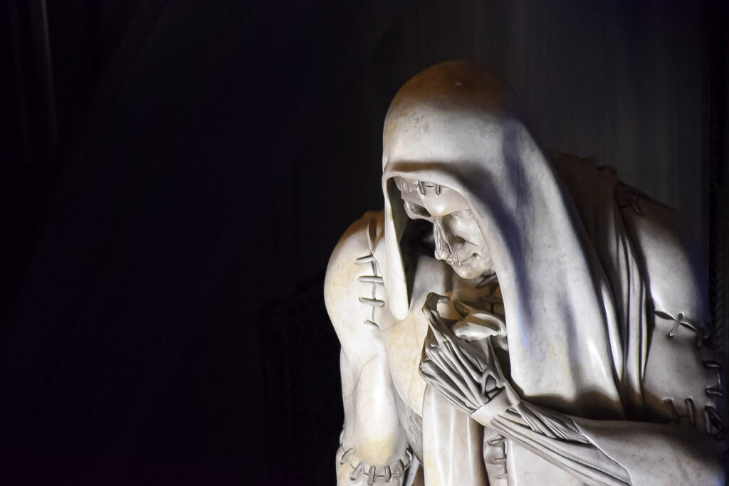 Estátua decorativa no interior do Castelo