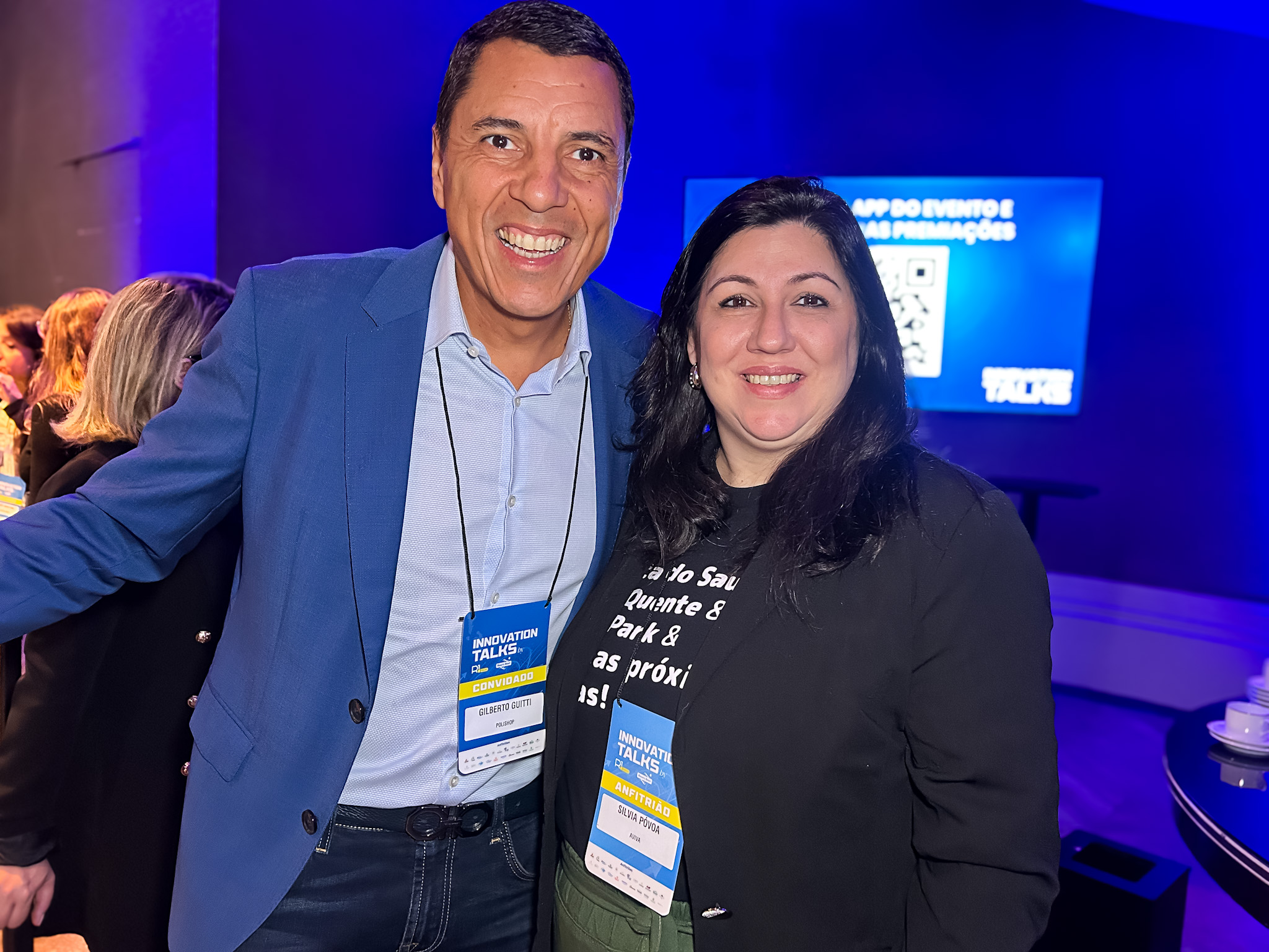 Gilberto Guitti, da Polishop e Silvia Póvoa, da Aviva