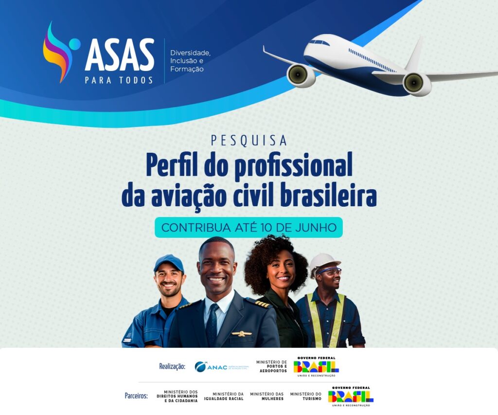 IMG 20250506 WA0030 Anac lança pesquisa sobre perfil dos profissionais da aviação civil brasileira