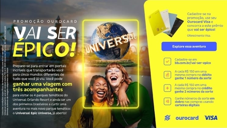 IMG 20250520 WA0022 “Vai ser Épico!”: Banco do Brasil e Visa levarão clientes ao novo parque temático Universal Epic Universe