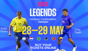 Ídolos do futebol mundial se reúnem em Curaçao para torneio nos dias 28 e 29 de maio