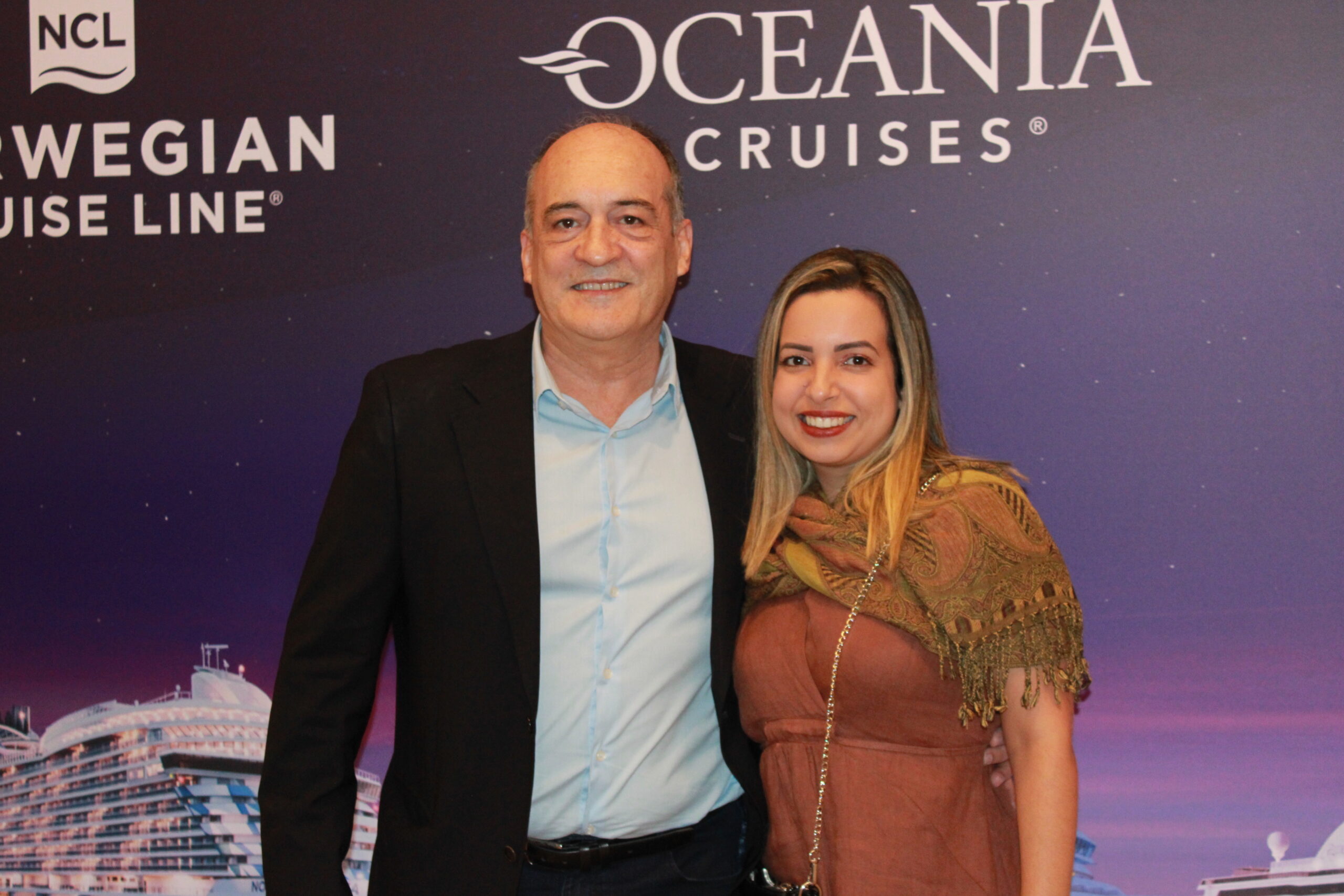José Moacir, da Voucher, e Ludmila Vieira, da Norwegian