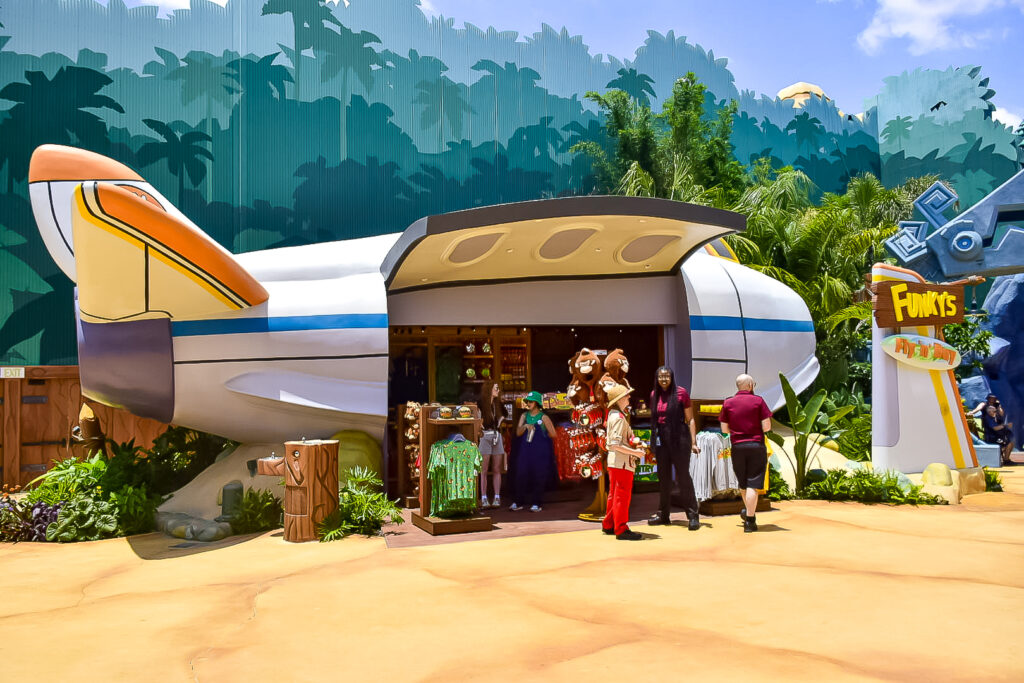 Loja Funky’s Fly ‘n’ Buy na área de Donkey Kong
