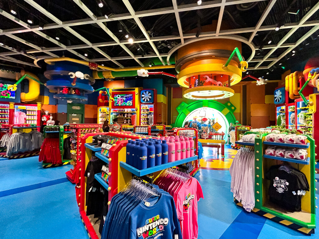 Loja de souvenir no Super Nintendo World