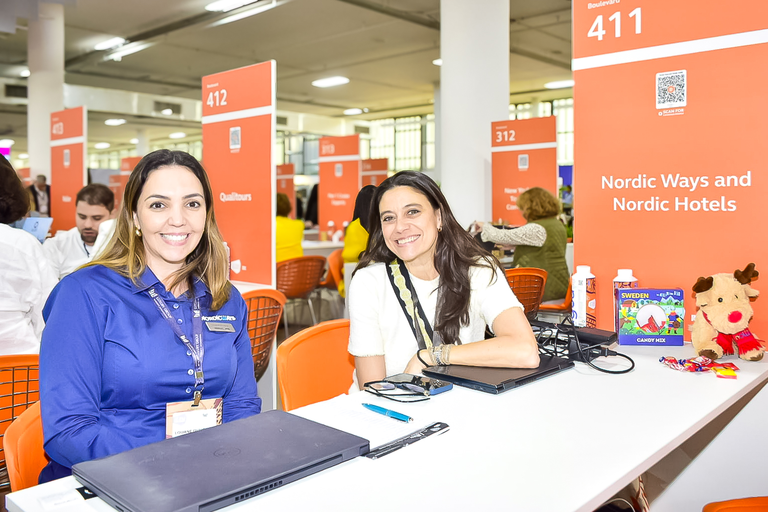 Louane Oliveira e Ana Maria Nordgren, da Nordic Hotels Louane Oliveira e Ana Maria Nordgren, da Nordic Hotels