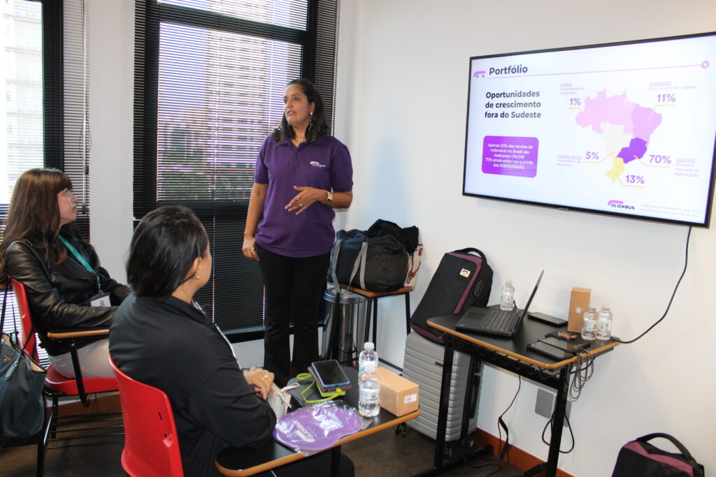 Luciana Fernandes e Fernanda Escovale, da Clickbus