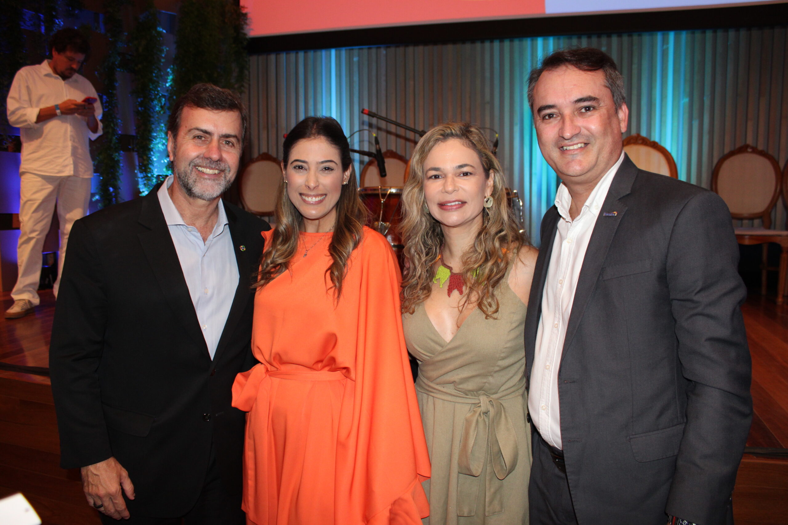 Marcelo Freixo, presidente da Embratur com Marina Marinho, da Setur RN, Rosália Lucas, da Setur PB e Ferdinando Lucena, da PBTur