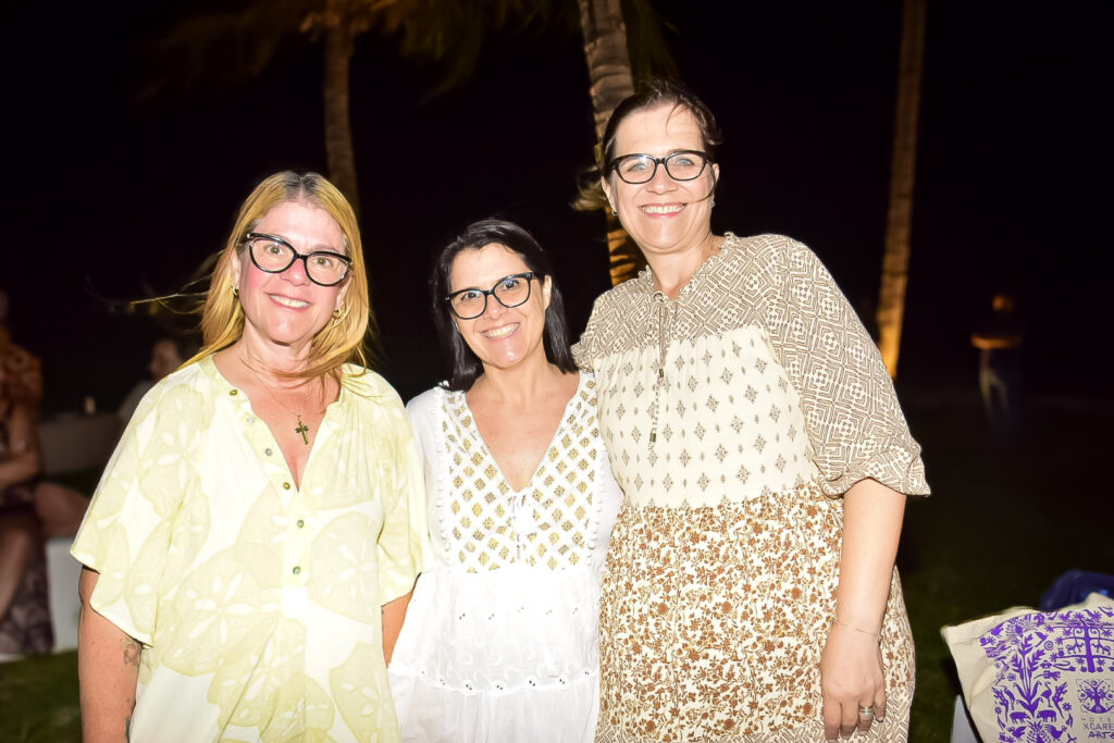 Márcia Baccarini, da Bagagem na mão viagens, Vanessa Figueiredo, da O mundo em cores, e Tatiana ribeiro, da Ribeiro viagens