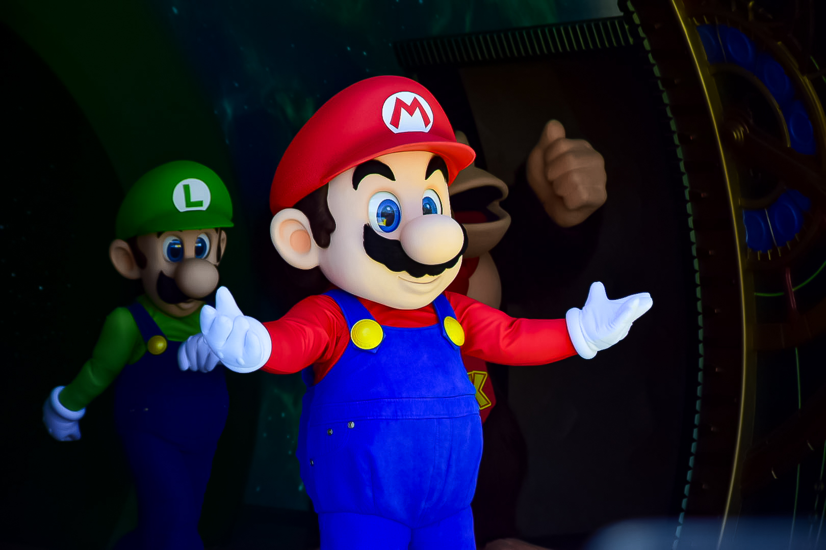 Mário recebeu os visitantes em seu mundo Mário recebeu os visitantes em seu mundo