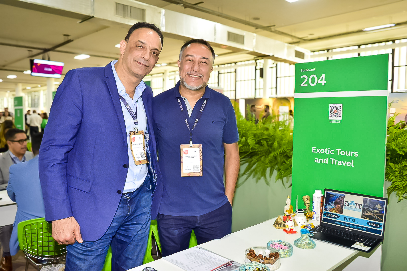 Mohamed Mossad e Marcelo Bueno, da Exotic Tours Mohamed Mossad e Marcelo Bueno, da Exotic Tours