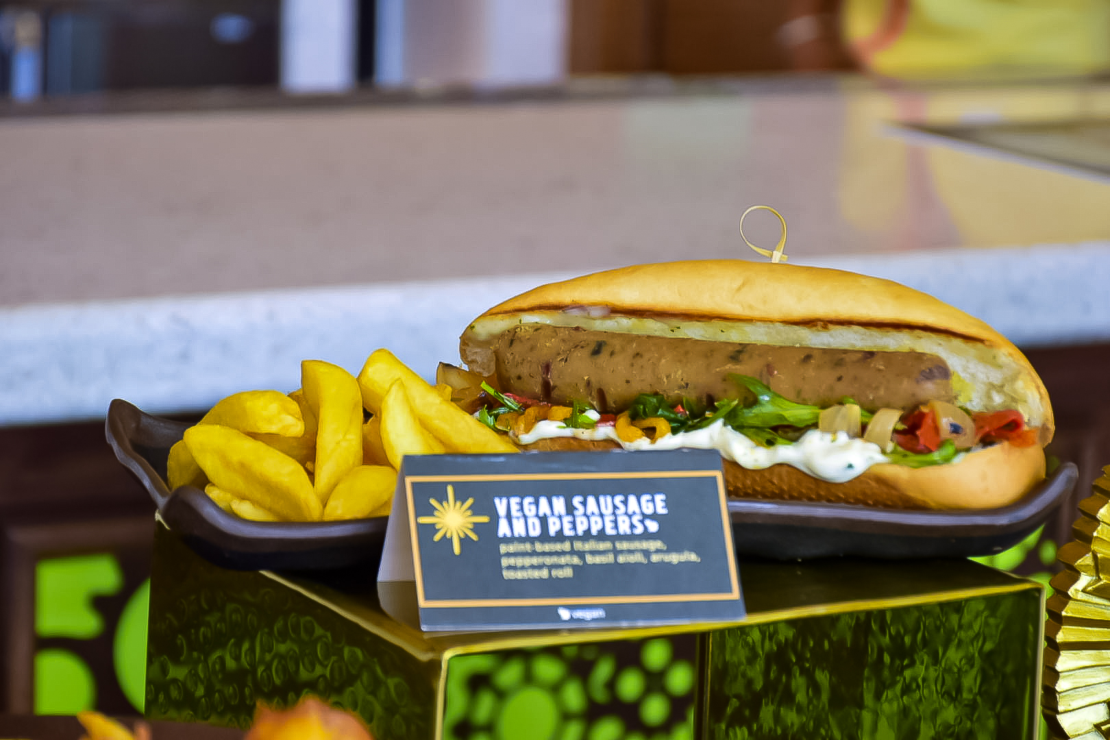 No Celestial Park há opções de comidas veganas No Celestial Park há opções de comidas veganas