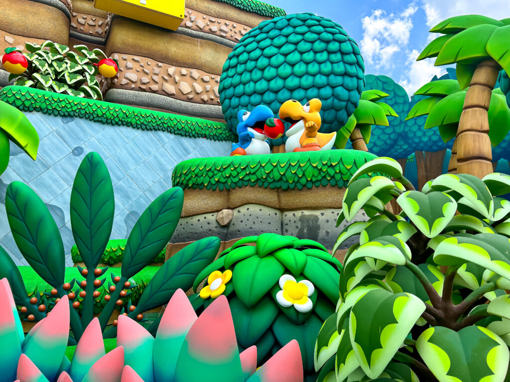 No Yoshi’s Adventure é possível visualizar personagens de todo o ecossistema do jogo
