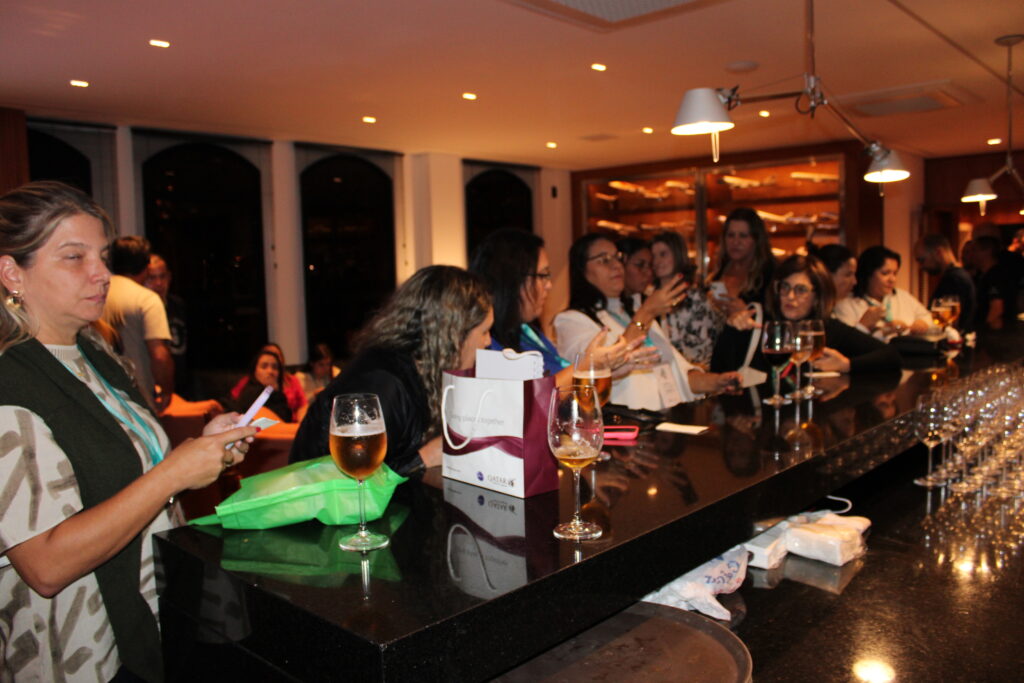 O jantar foi feito no rooftop da Ancoradouro