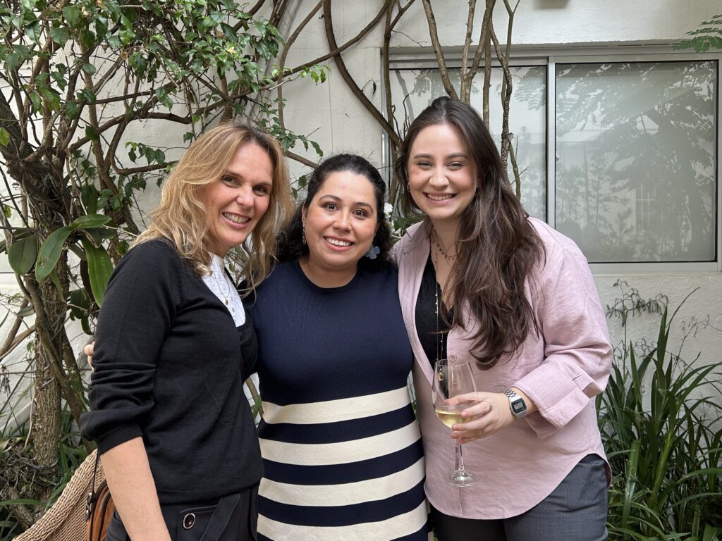 Renata Kok, da Arquitetos do Destin; Beatriz Macota, da Embarkar; e Giovana Marcucci, da BTW