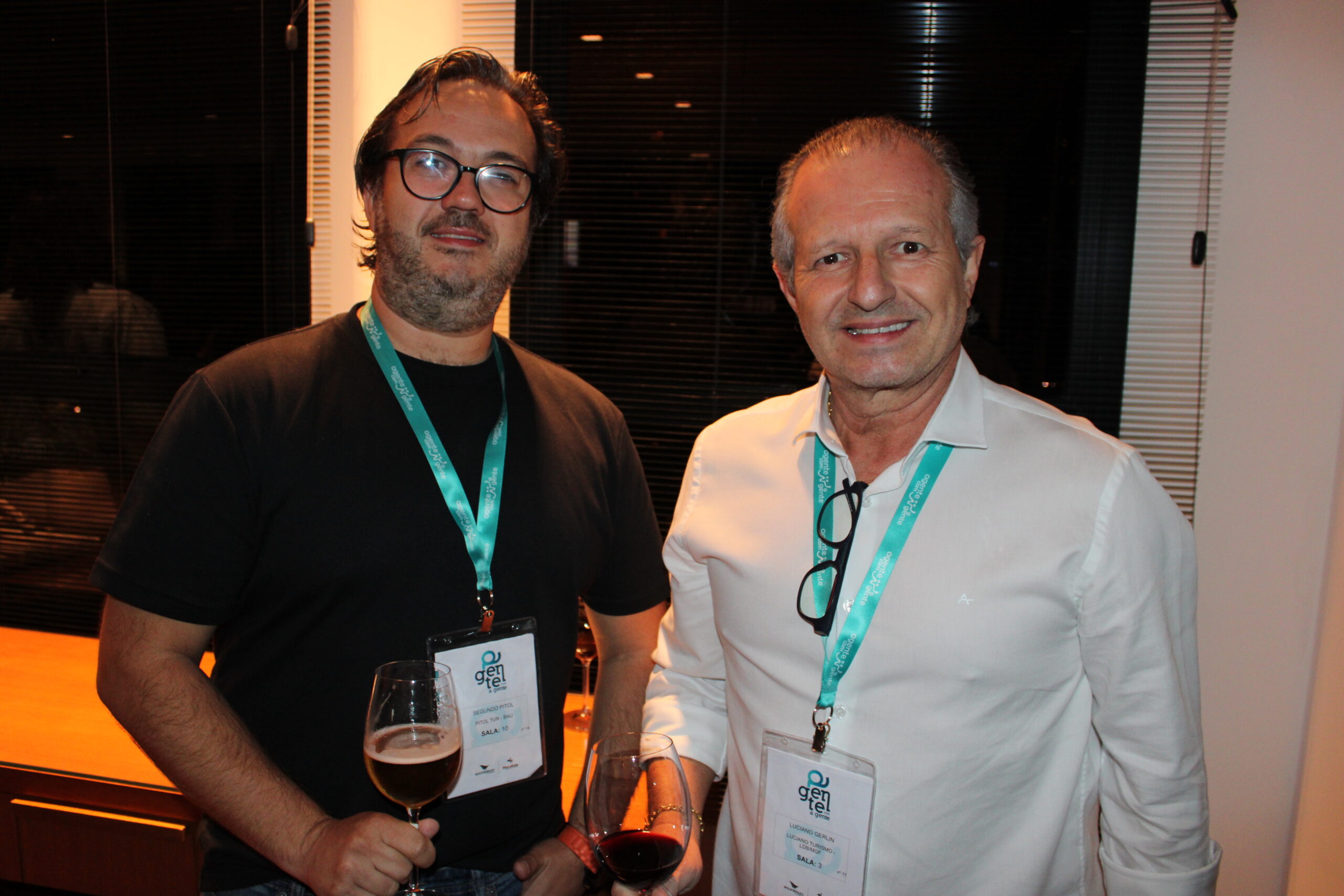 Segundo Pitol, da Pitol Tur, e Luciano Gerlin, da Luciano Turismo Segundo Pitol, da Pitol Tur, e Luciano Gerlin, da Luciano Turismo