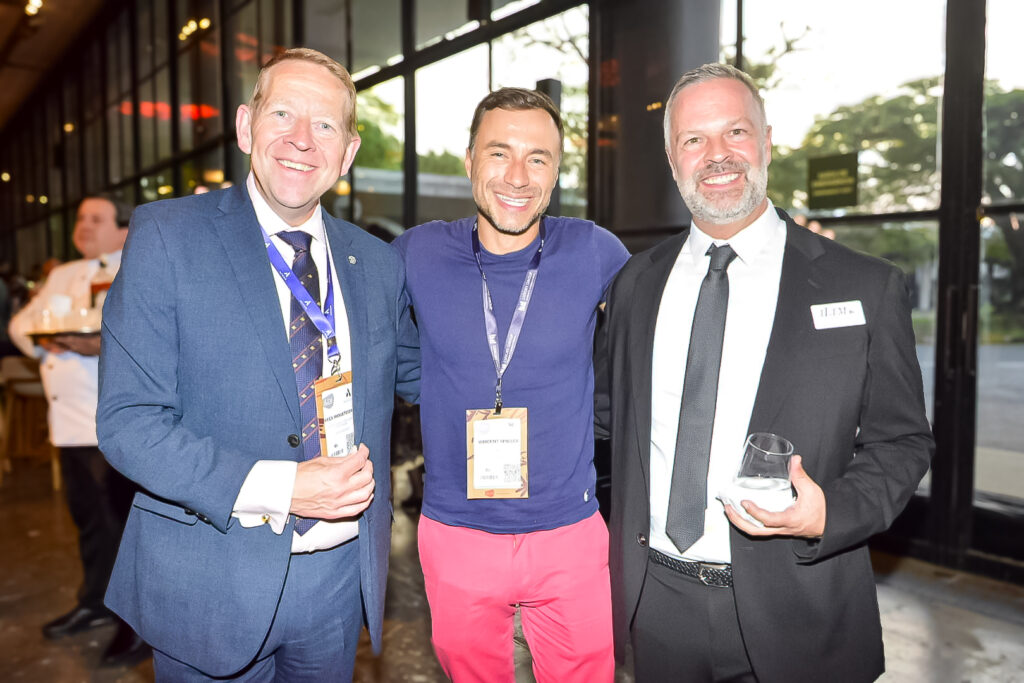 Simon Mayle, da ILTM com Kees Hogetoorn, do Sofitel Legend Amsterdam e Vincent Spieler, da Nuba