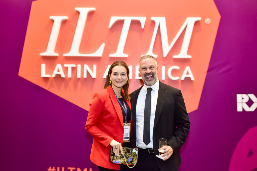 Simon Mayle, da ILTM e Laura Rodriguez, do hotel de Crillon & Rosewood Villa Magna