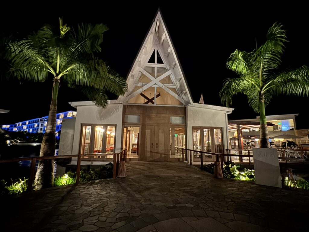 Sora é um dos principais restaurantes do resort