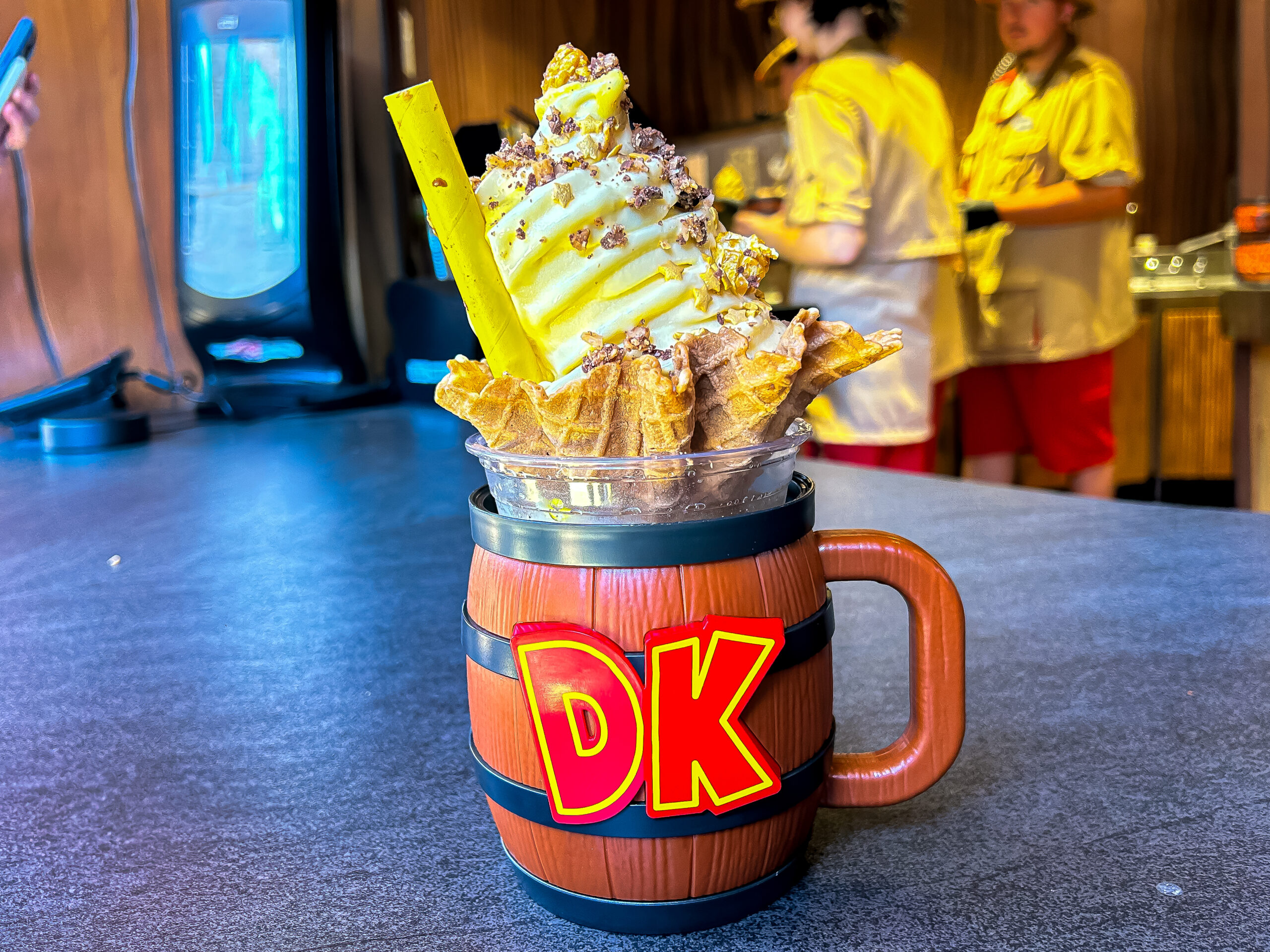 Sorvete de banana inspirado em Donkey Kong Sorvete de banana inspirado em Donkey Kong