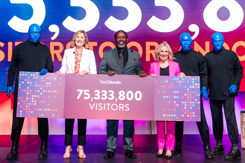 Visit Orlando anuncia 753 milhoes de visitantes em 2024 Visit Orlando divulga resultado do último ano: mais de 75 milhões de visitantes