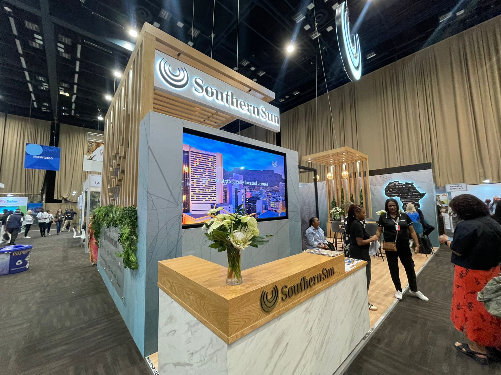 Estande da rede Southern Sun Estande da rede Southern Sun