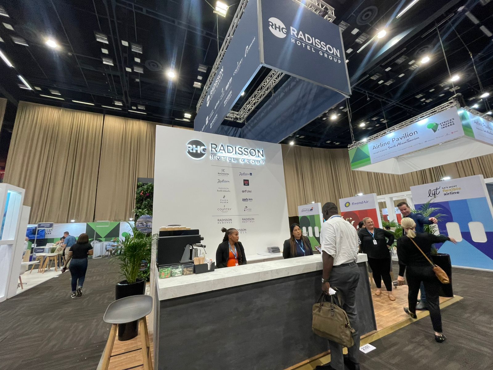 Estande do Radisson Group Estande do Radisson Group