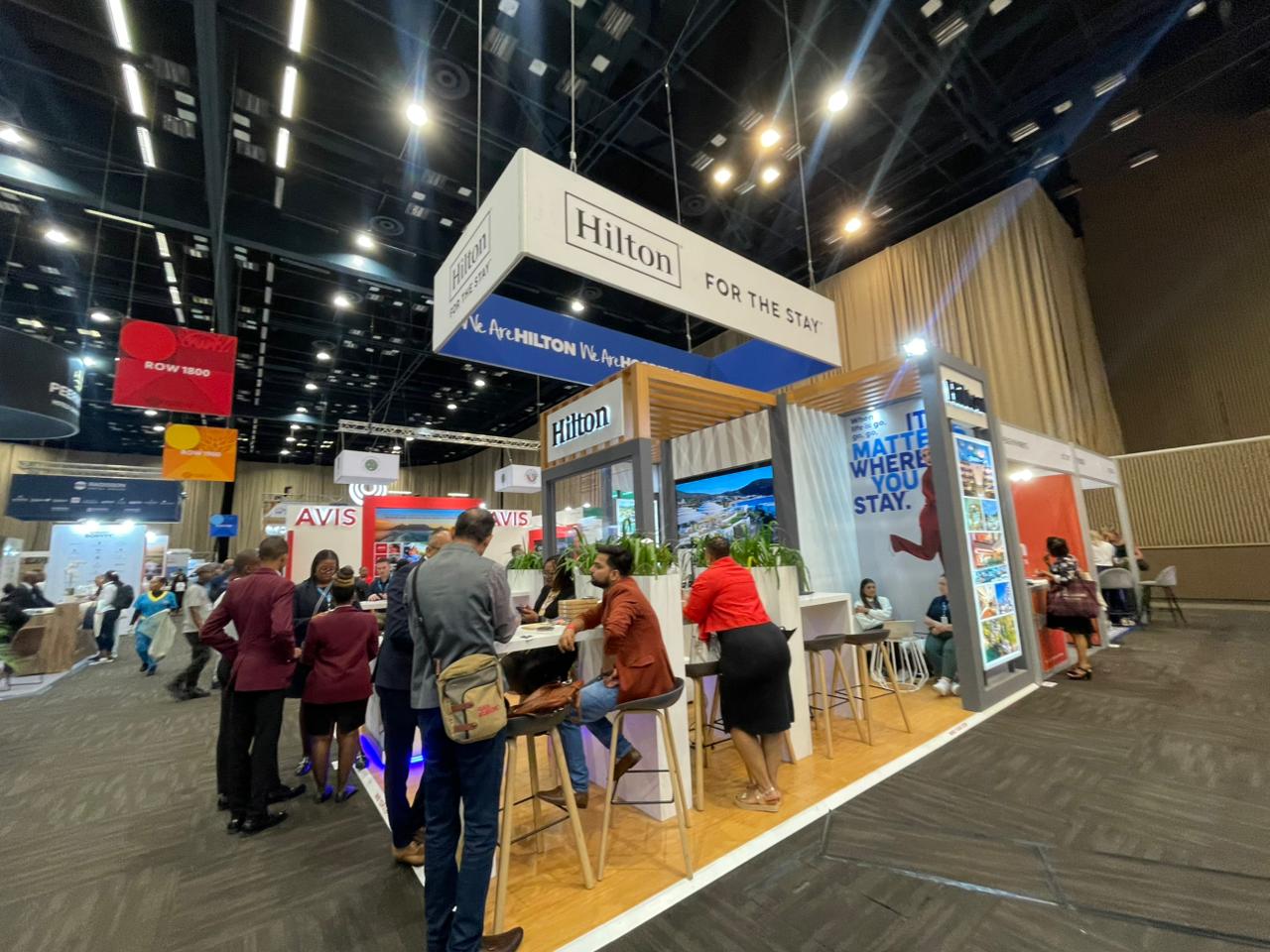 Estande da Hilton Estande da Hilton