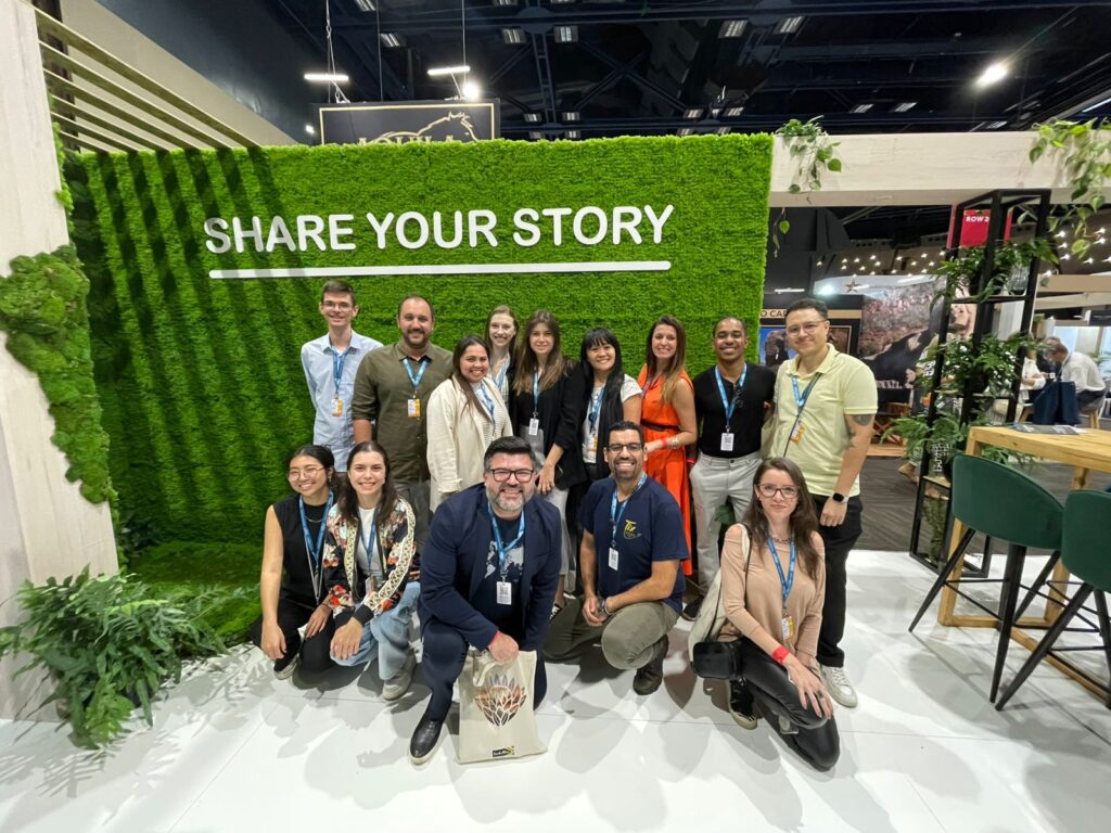 Parte da delegação brasileira presente no evento