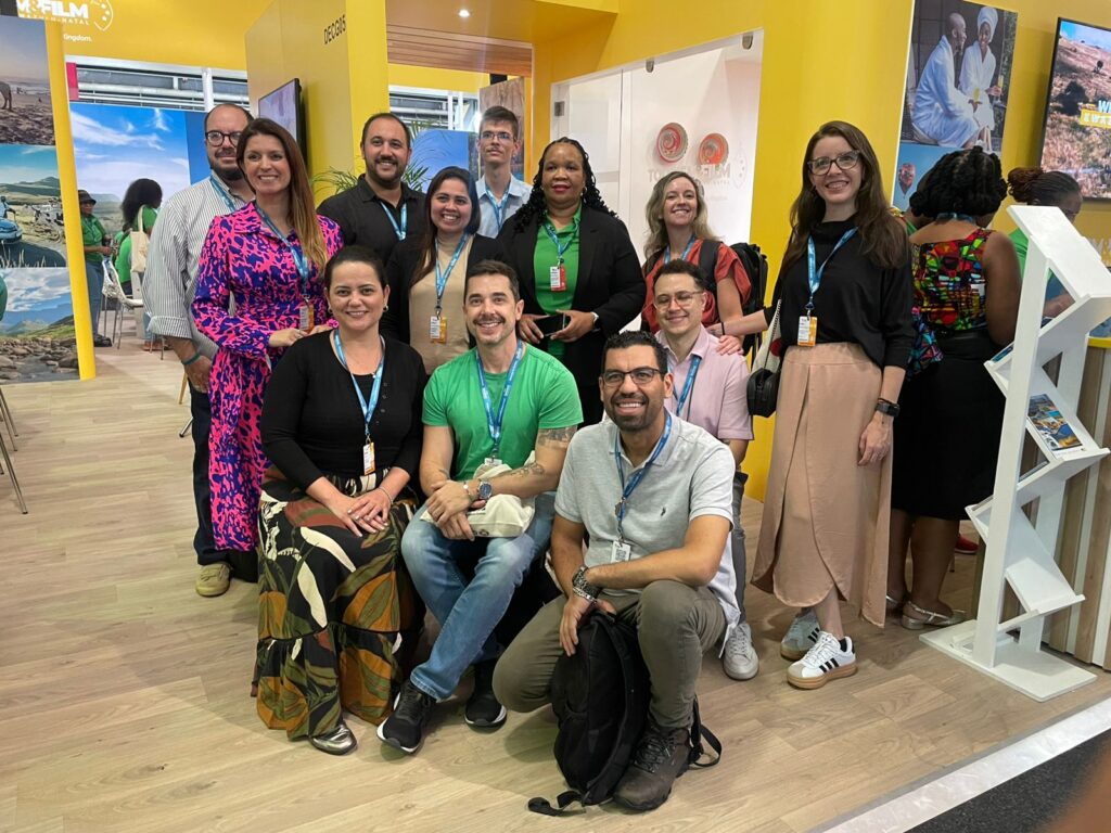 Delegação brasileira no último dia de evento