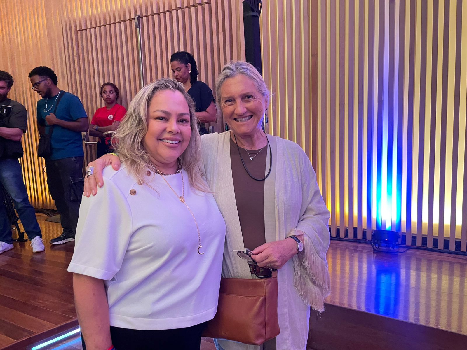 Cristina Beleza, da Setur-RS, e Rosa Masgrau, do M&E