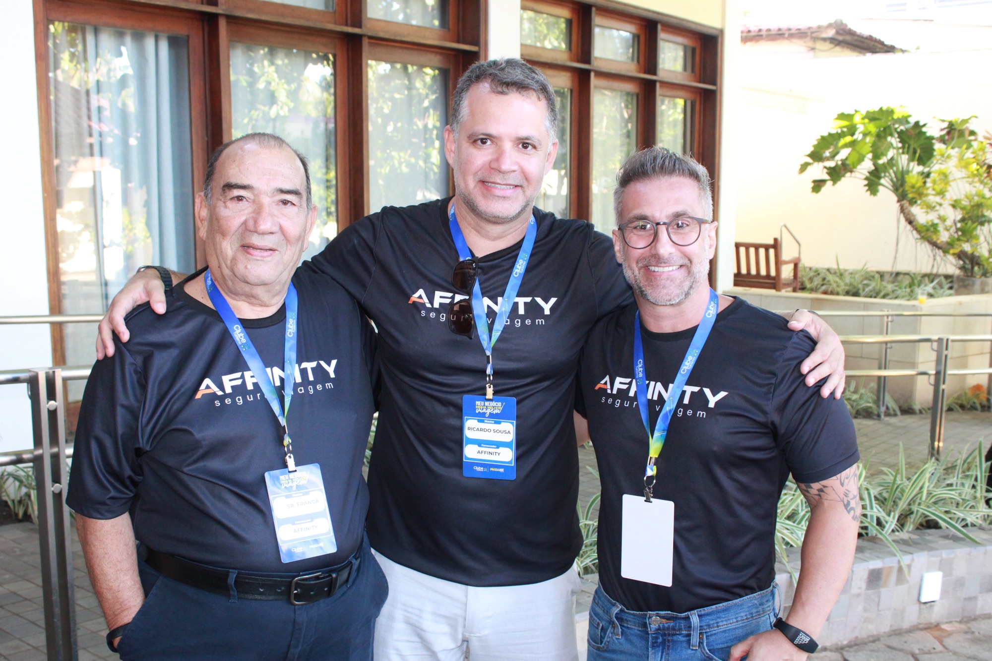 Sr. França, Ricardo Souza e Alexandre Santos, da Affinity (Giulia Jardim/M&E)