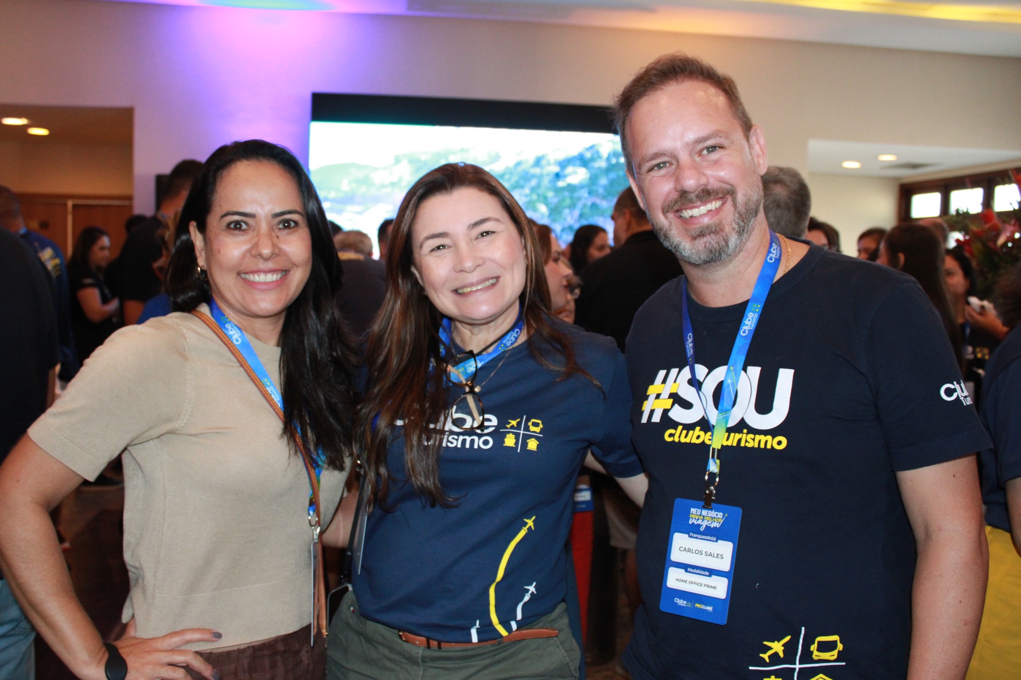 Adriana Correa, Marcia Boechat e Carlos Sales, da Clube Turismo (Giulia Jardim/M&E)