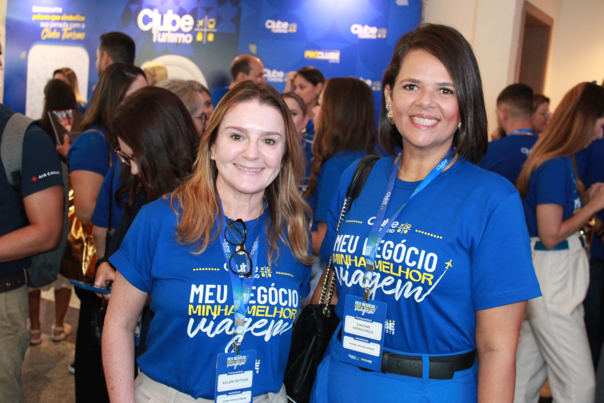 Kelen Feitosa e Simone Mendonça, da Clube Turismo (Giulia Jardim/M&E)