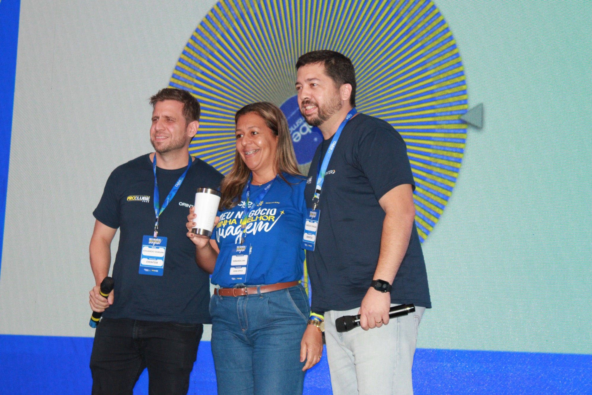 A Orinter deixou os franqueados empolgados com prêmios sorteados (Giulia Jardim/M&E)